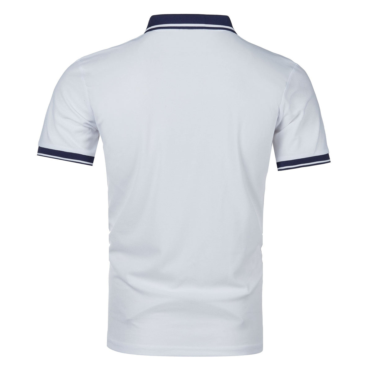 Men's new top Polo shirt T-shirt Summer men's short sleeve color lapel casual fashion white shirt T-shirt men's short sleeve