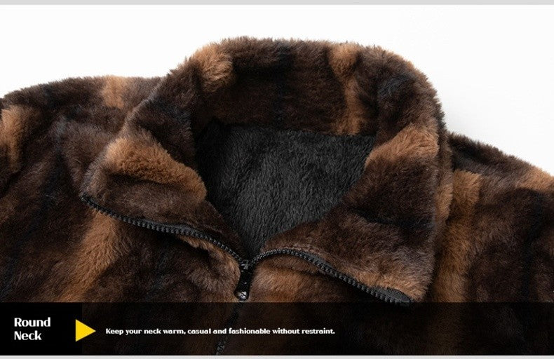 2025 Winter Men's Fleece Jacket Thermal Warm Jackets Outdoor Sports Coat Casual Tracksuit Male Fashion Fleece Jacket Man Woman