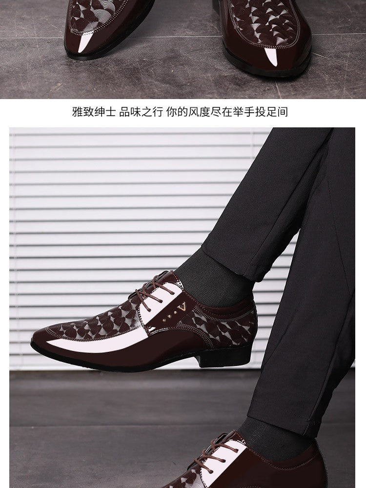 Oxfords Leather Men's Shoes Casual Dress Men Lace Up Breathable Formal Office for Man Big Size 38-48 Flats 2024