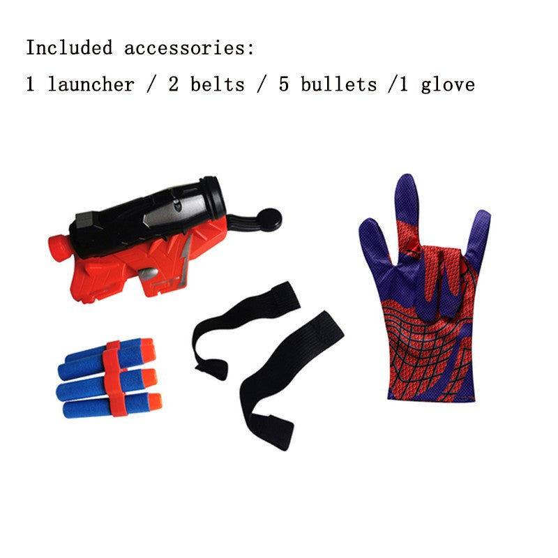 New for spiderman Figure Toy Kids Plastic Cosplay Glove Launcher Set Hero Launcher Wrist Toy Halloween Funny Toys Boy gift