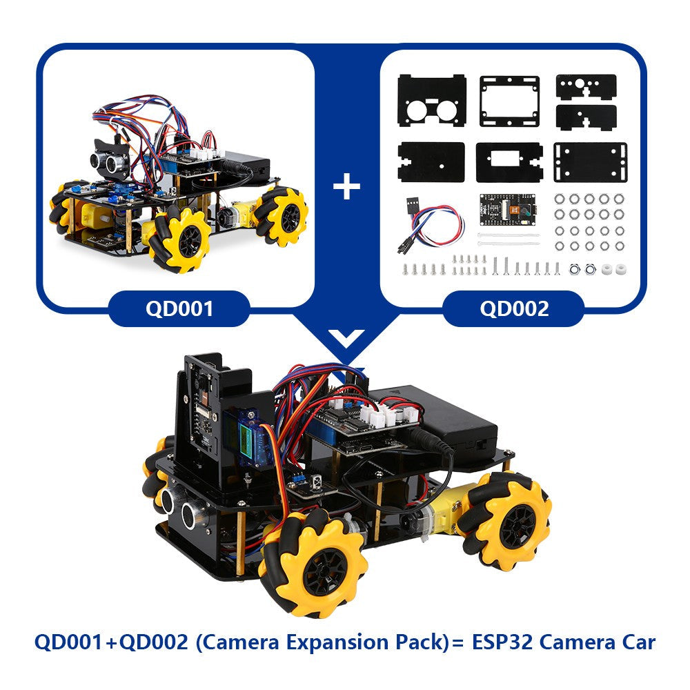 ESP32 Smart Robot Car Kit Remote Control Car for Arduino Programming Project STEM Education Science Coding Kit