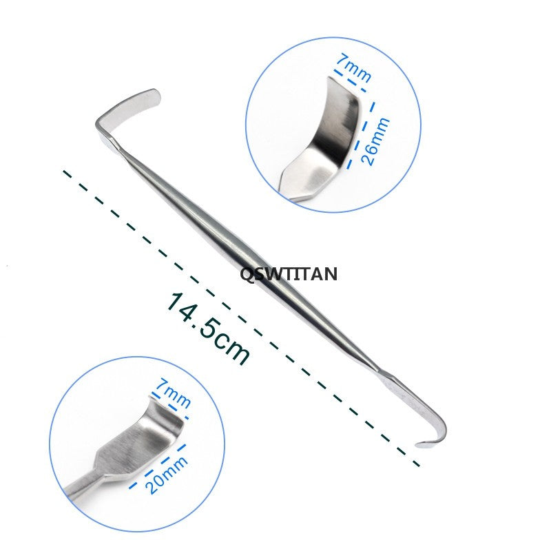 Stainless steel Retractor Hook L-shaped Double Hook Veterinary pet instruments