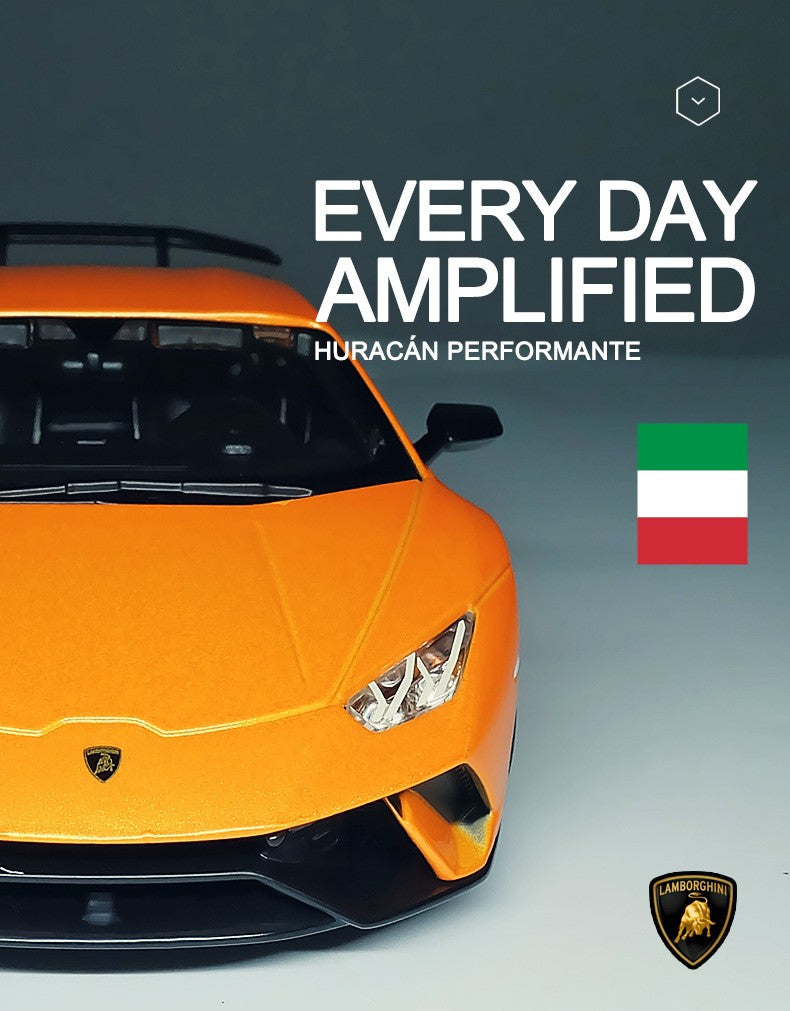 Bburago 1:24 Lamborghini Huracan Performante Alloy Car Diecasts & Toy Vehicles Car Model Miniature Scale Model Car For Children