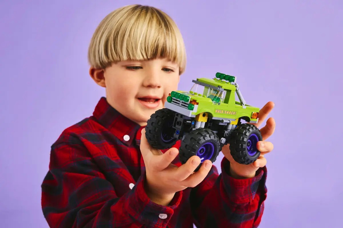 LEGO, Marvel, 76312, Hulk off-road vehicle battle, Thanos, children's building block toy gift