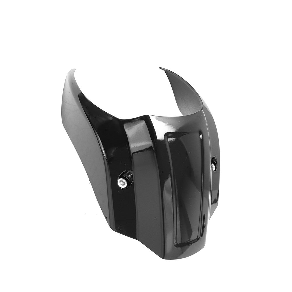 GLOSS BLACK SHORT HEADLIGHT FARING COVER FOR HARLEY SOFTAIL STREET BOB FXBB 2018-2023