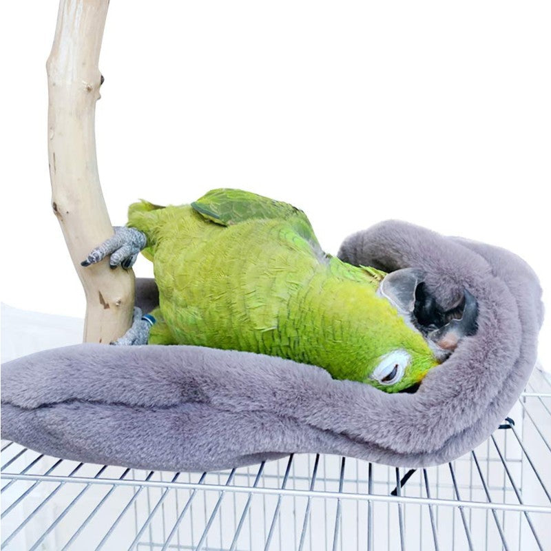 Winter Warm Bird Shawl Nest Corner Parrot Blanket Pet Small Animal Hanging Tent Cage Decoration for Parakeet Lovebird Cockatiel