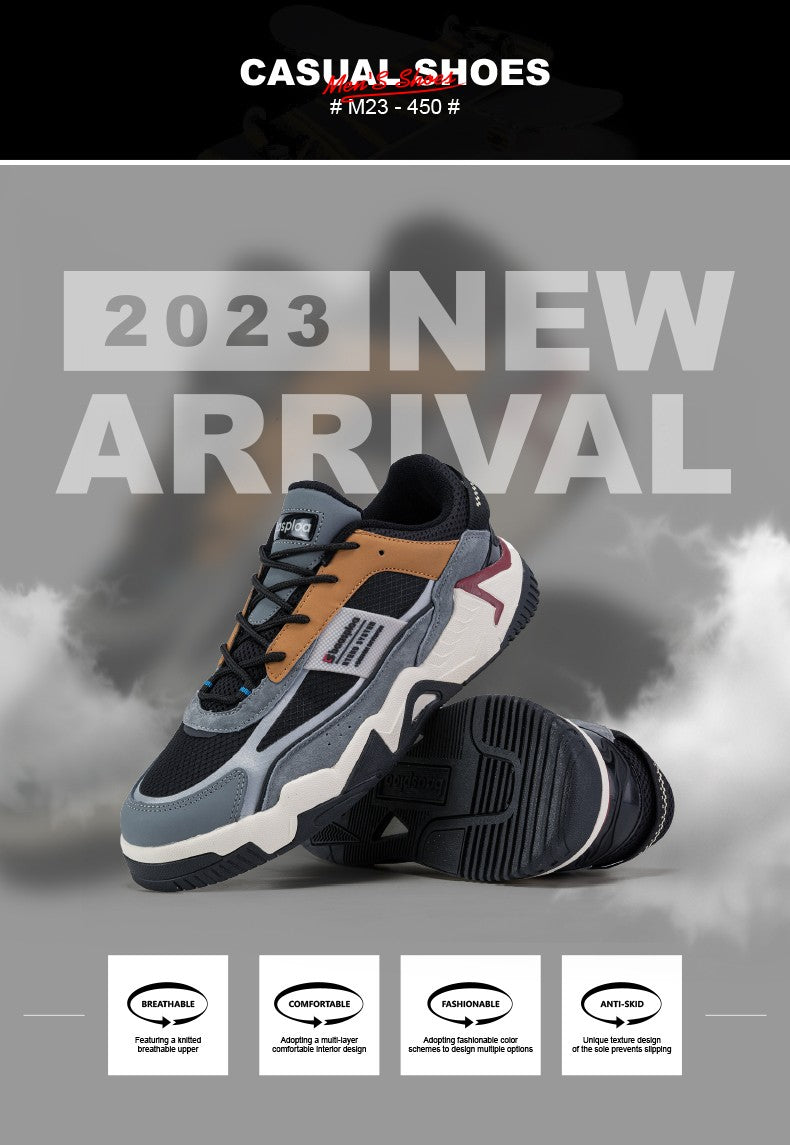 Baasploa New Men's Shoes Outdoors Walking Sneakers Waterproof Shoes Comfort Tenis for Men Non-Slip