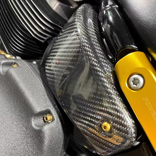 For Harley Davidson lowriderS 2022-2024 100% Carbon fiber motorcycle modification part side battery cover frame protection plate