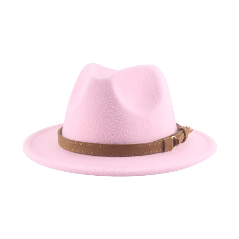 Hats for Women Fedoras Girls Hat Boys Hat Felted Kids Baby Caps Small 52cm 54cm Belt Wedding Cute Kid Fedoras Sombreros De Mujer
