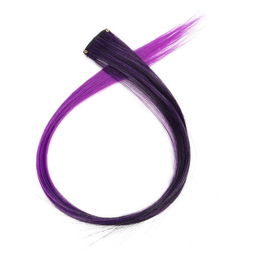 22Inch Synthetic Long Straight Clip In Hair Extensions High Temperature Hairpieces Rainbow Colors Hair Accessories for good 2026