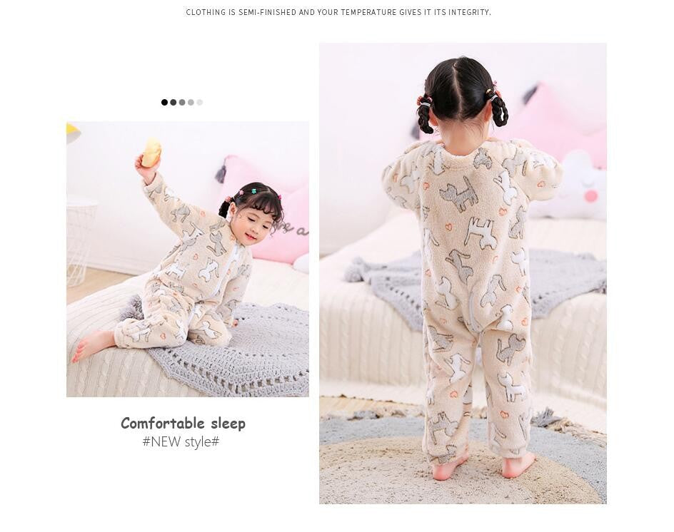 Baby Girls Warm Rompers Jumpsuit Clothes Autumn Infant Boys Overalls Kids Flannel Clothing One-Pieces Rompers 1-4 Years Old
