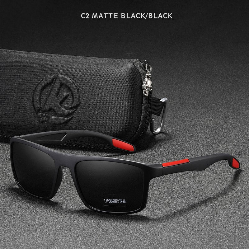 KDEAM Rectangular Ultra Light TR90 Sunglasses Men Polarized Wholesale