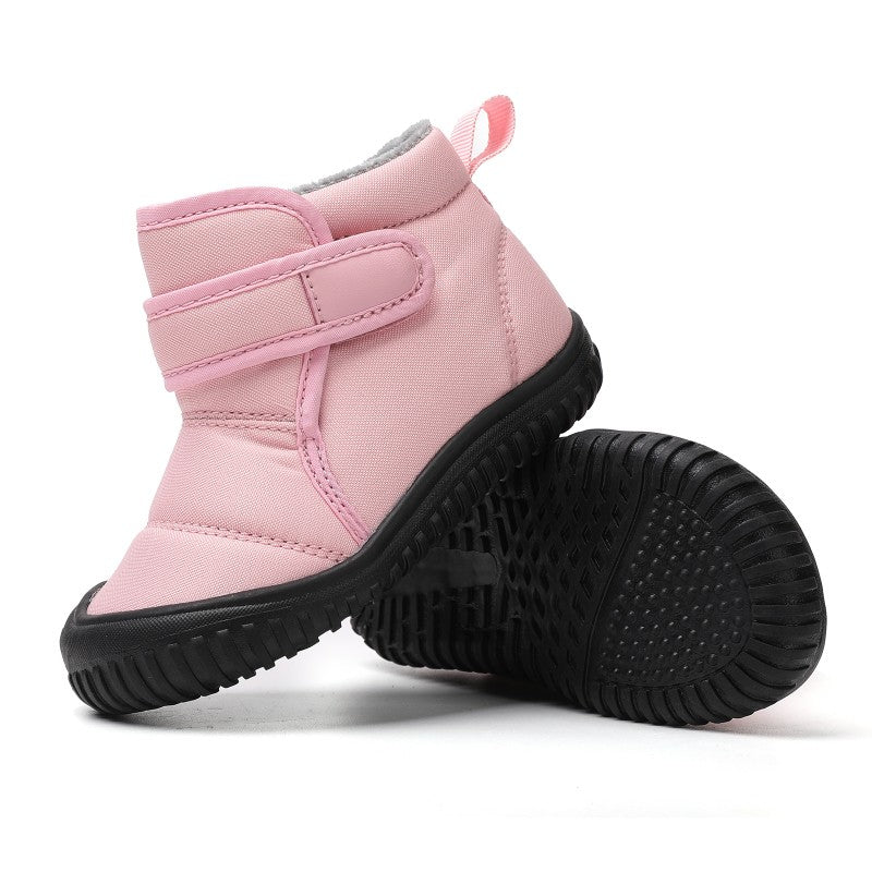 Unisex Kids' Outdoor Anti-slip Winter Snow Boots Warm Plush Toddler Boys Girls Comfortable Walking Shoes Size 19-28