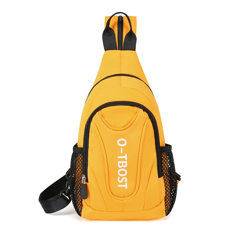 New outdoor leisure multifunctional single shoulder crossbody bag with large capacity Oxford cloth men's chest bag