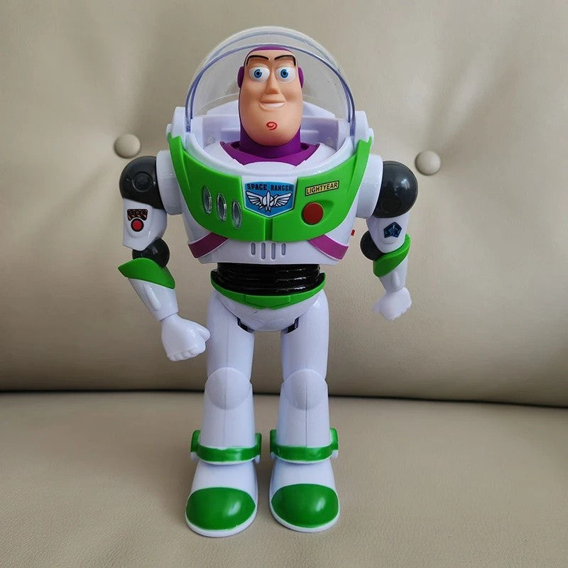 Disney Toy Story Buzz Lightyear Model Toys Piss Electric Walking Robot Doll Action Figure Toy Gift Birthday Toys Model For Kids