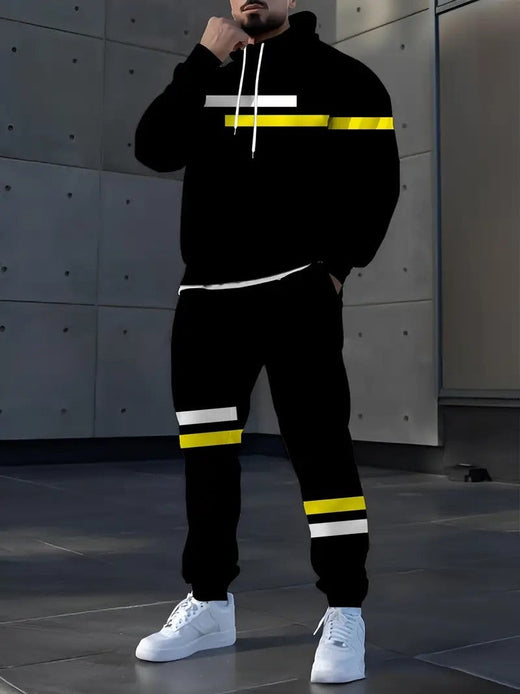 3D Dragon print truck suit set, sweat shirt, hood and pants