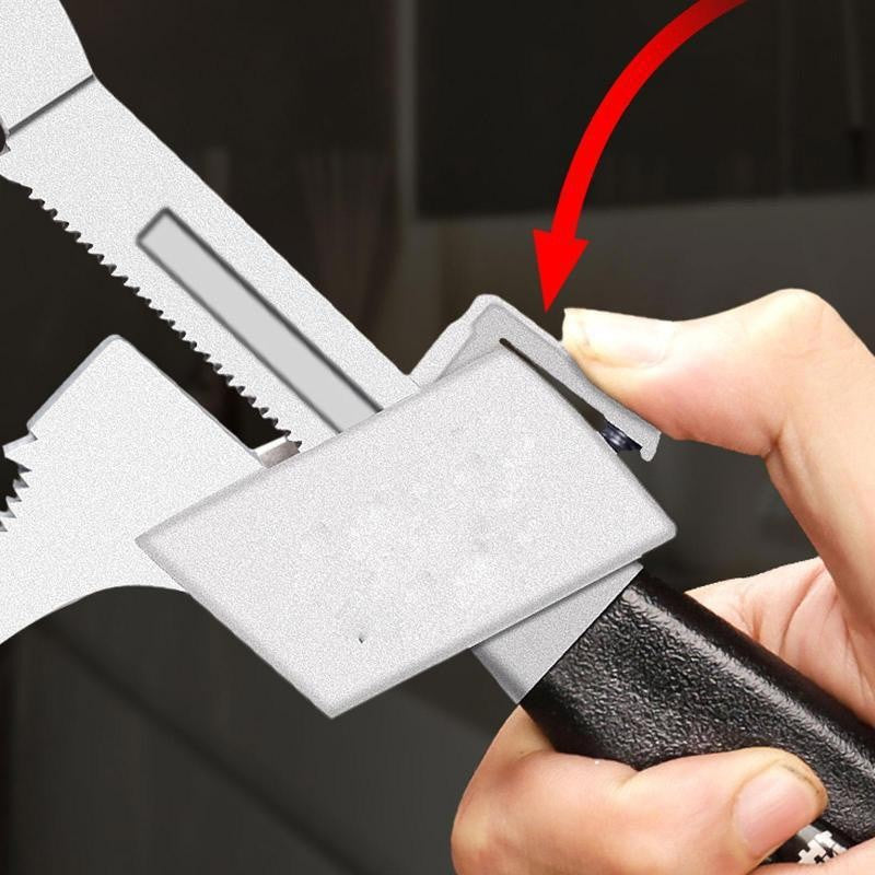 Multi Functional Adjustable Water Pipe Wrench Bathroom Faucet Circular Arc Toothed Wrench Manual Maintenance Kit