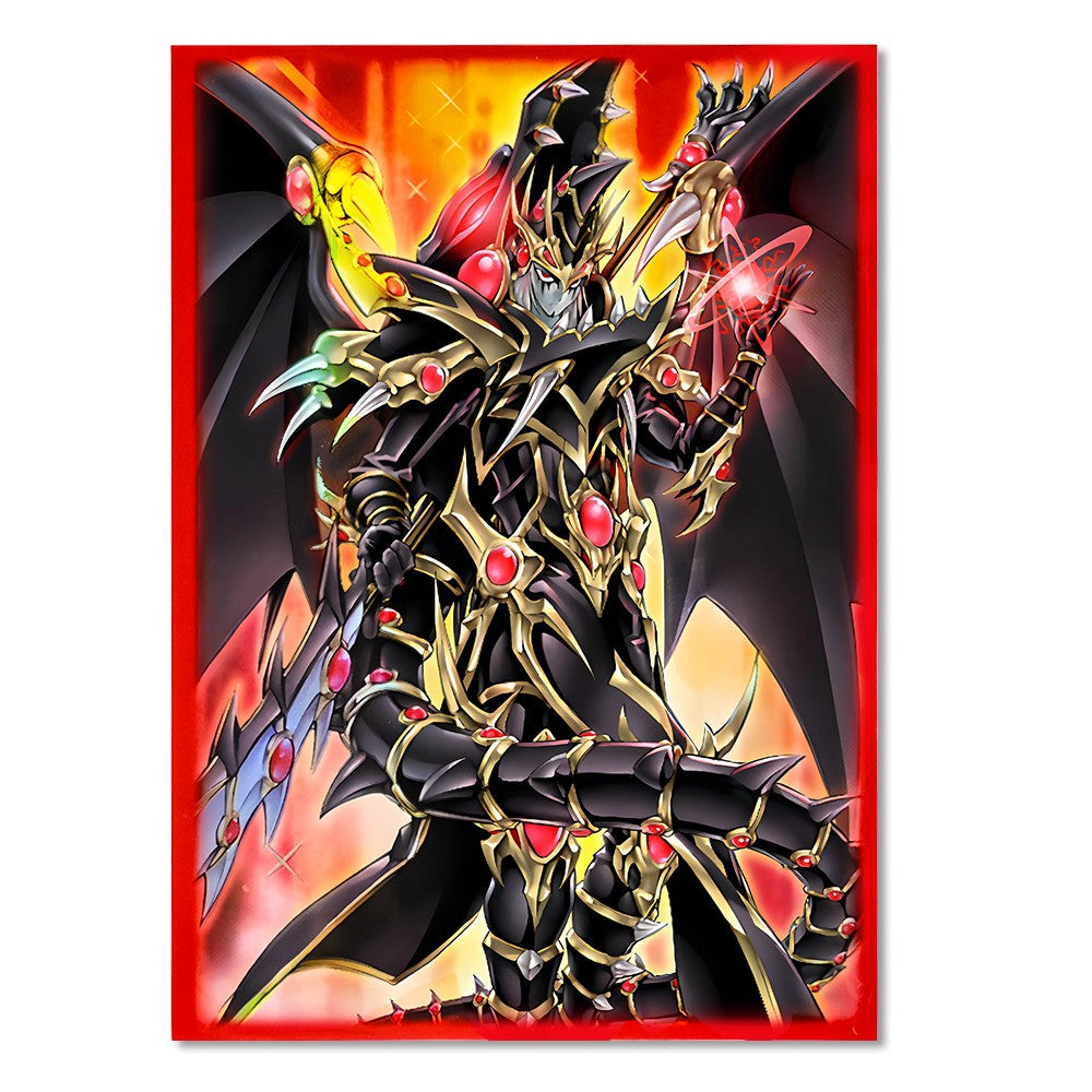 50PCS 63*90mm Flashing Anime Japanese Size Card Sleeves Anti-tear and Anti-wear Trading Card Sleeves Compatible with YGO Cards