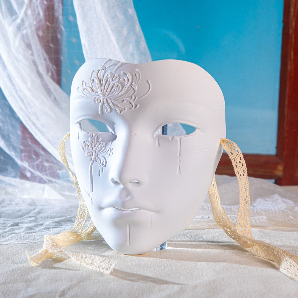Mask Retro Hand Drawing Fashion Men and Women SameStyle Ancient Style Adult Style Hanfu Props Ball Party Secret Room Accessories