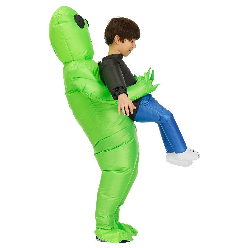 ET Alien inflatable suit Alien Monster Inflatable Costume Scary Green Alien Cosplay Costume For Adult Party Festival Stage