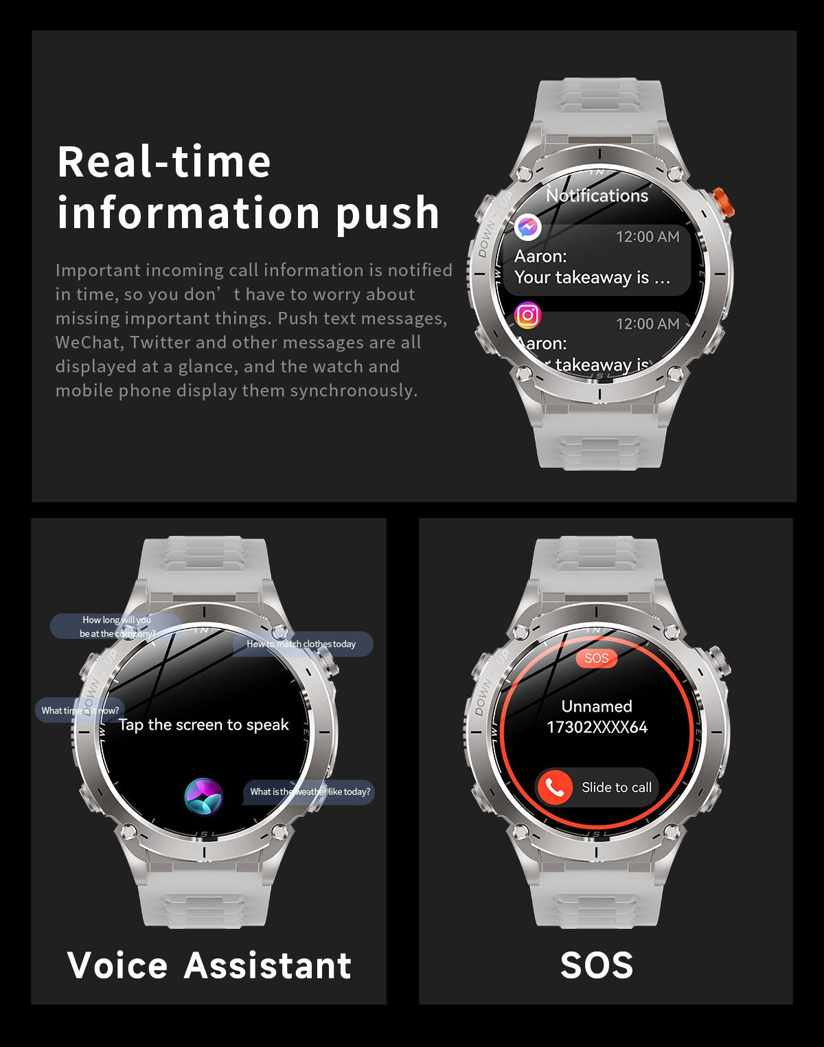 2025 New GUHUAVMI IOS Ultra GPS Smart Watch 10ATM Waterproof Built-in Dual-band GNSS Compass Military Sports Men SWIM Bracelet