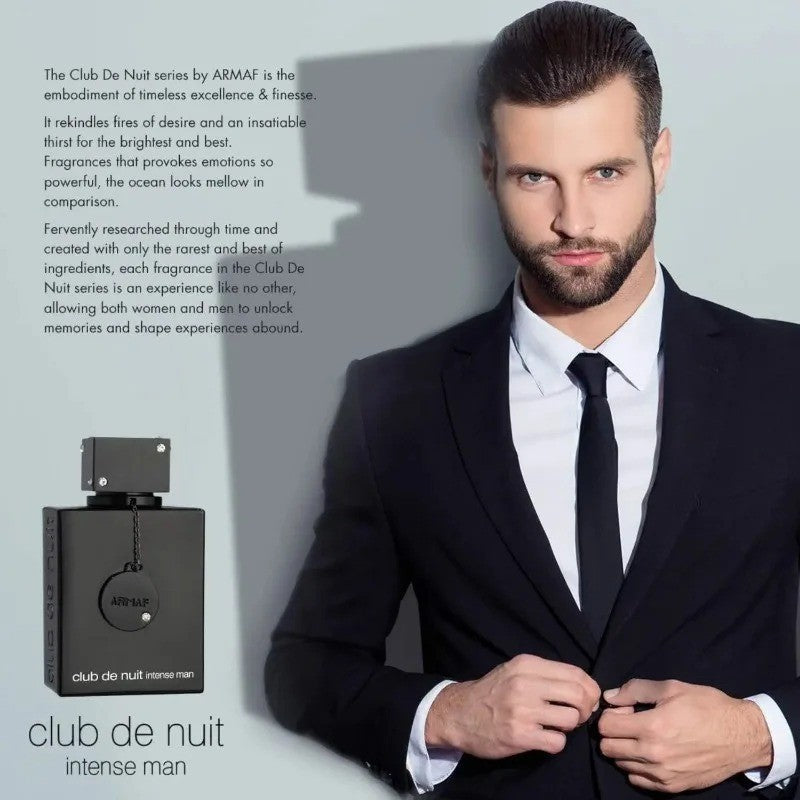 Armaf Night Club Wild Black Edition for Men,Luxury Brand Perfume Cologne ,Arabian Fragrance Spray for Hombres,Original Scent