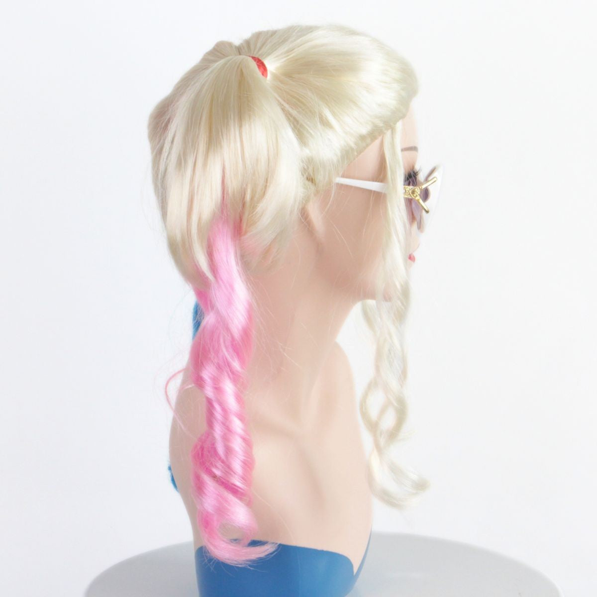Movie Character Harley Quinn cosplay High Quality Synthetic Wig April Fool's Day Halloween Christmas