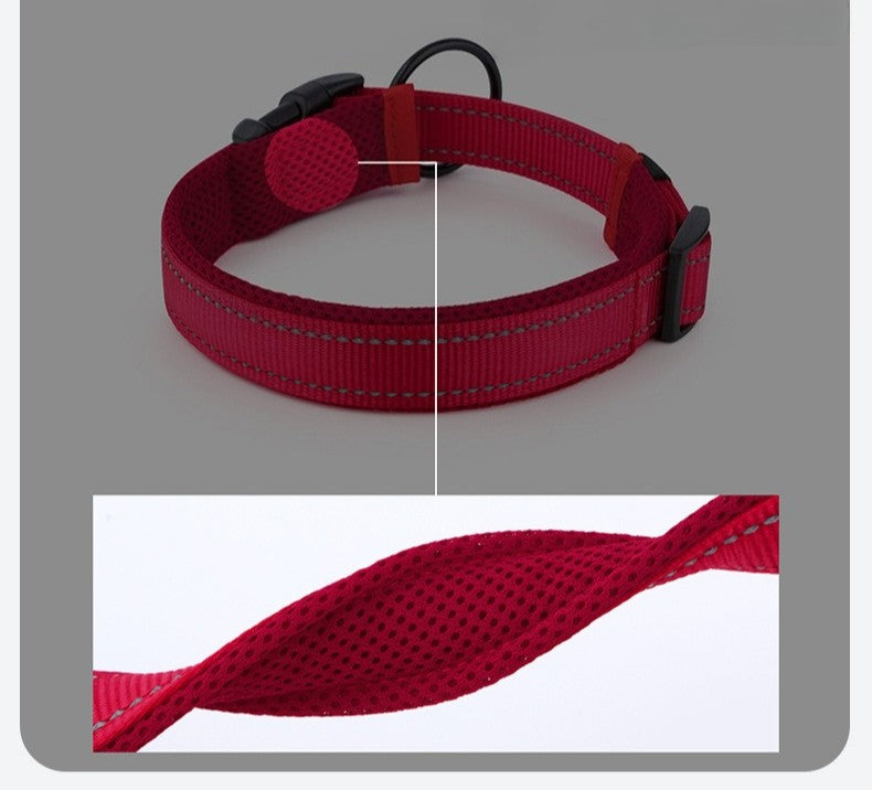 Breathable Dog Collars Adjustable Large Medium Small Nylon Pet Collar Large Dogs
