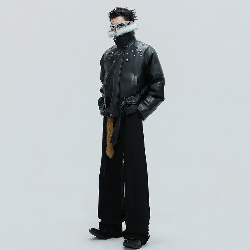 LUZHEN Winter Fashion High Quality Reversible Design Fur Liner Warm Leather Parka Men Original 2025 New Niche Padded Coat JY4797
