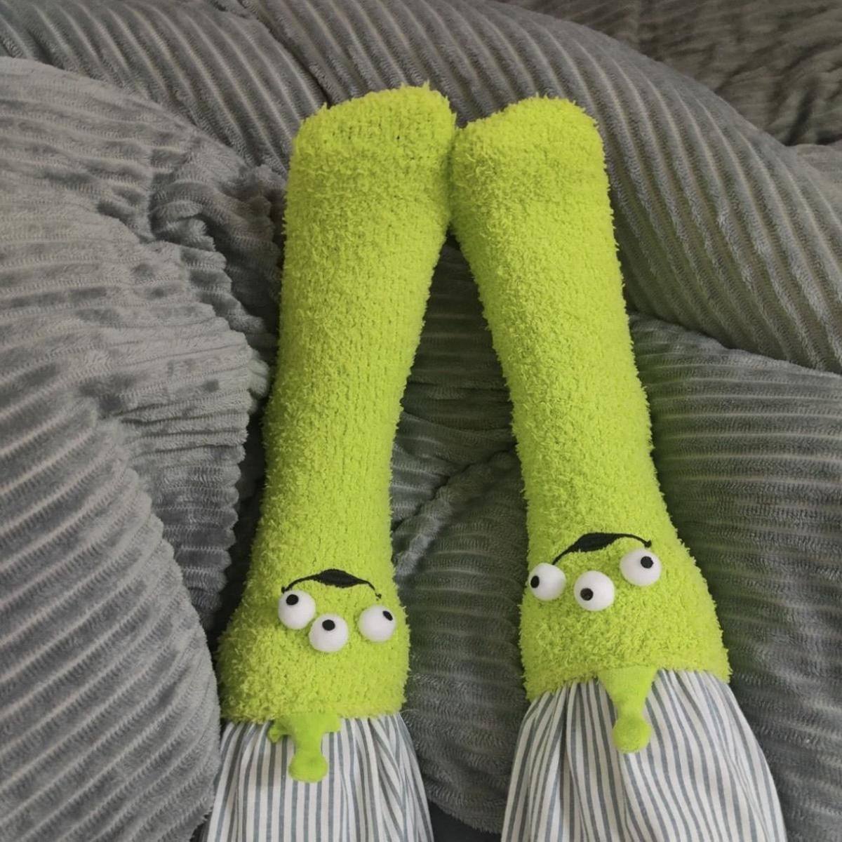 Disney Cute Stitch Cartoon Thermal Socks Coral Fleece Non Slip Floor Socks Cute Housewarming Present Christmas gift Couple socks