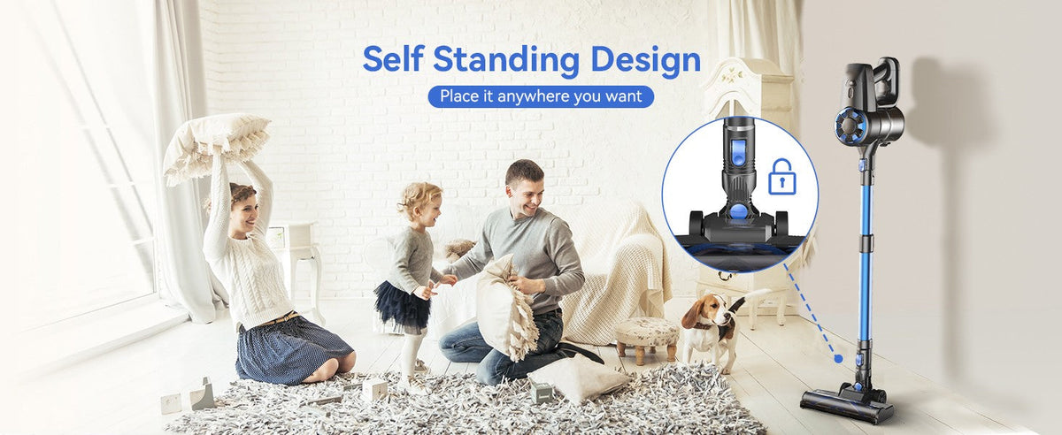 INSE N3S Cordless Vacuum Cleaner 6-in-1 Rechargeable Powerful Handheld Stick Vacuum with 2200mAh Battery for Carpet Hard Floor