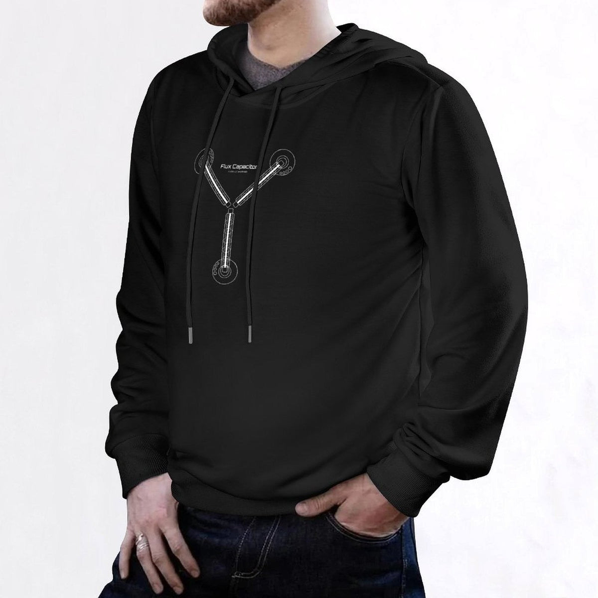 Flux Capacitor (White) Hoodie men's sweat-shirt set aesthetic clothing autumn jacket men men's autumn clothes graphic hoodies