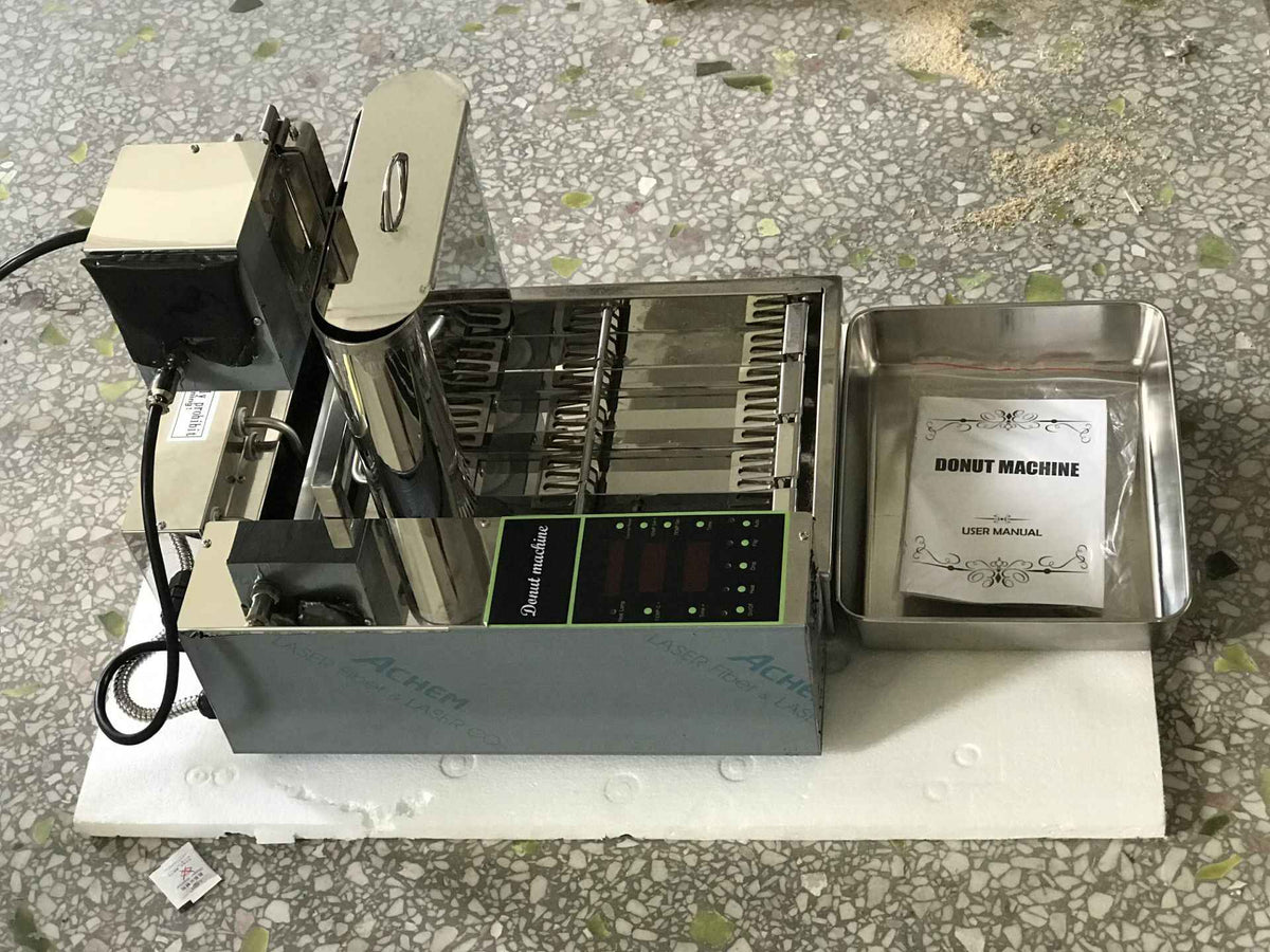800-1000Pcs/H Doughnuts 2000W Computer Control Electric Heating 4-Row Automatic Donut Making Machine Auto Doughnut Maker 110V