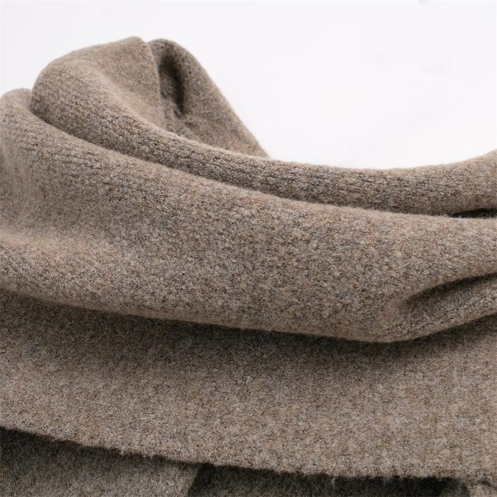 Winter New Product Women's Fashion and Casual 100 Pairs Scarf Short Knitted Coat Coat