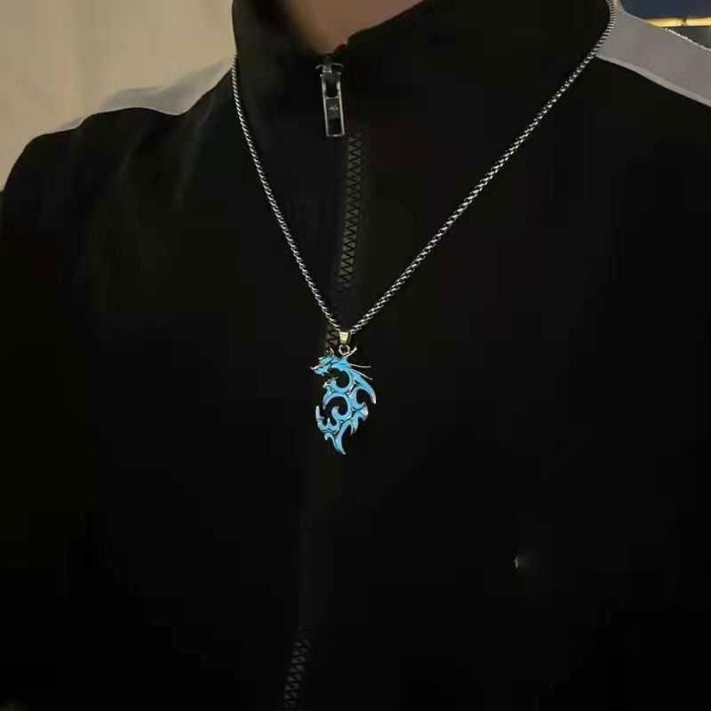 Womens Teen Girls Luminous Moon Necklace Moon Pendants Chain Choker Glow in The Dark Necklace Jewellery Gifts ????????
