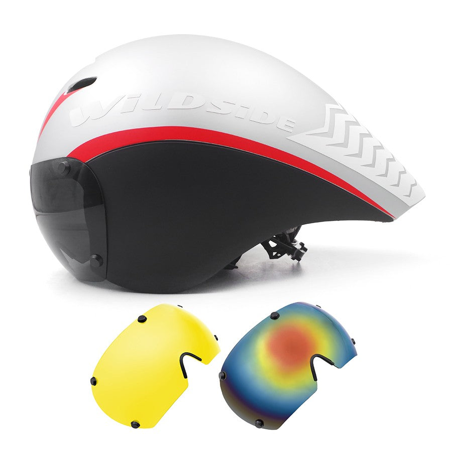 TT Cycling Helmet Lens Goggles Triathlon Tri Aero Road Bike Helmet Timetrial Race Bicycle Helmet Men Casco Ciclismo Accessories