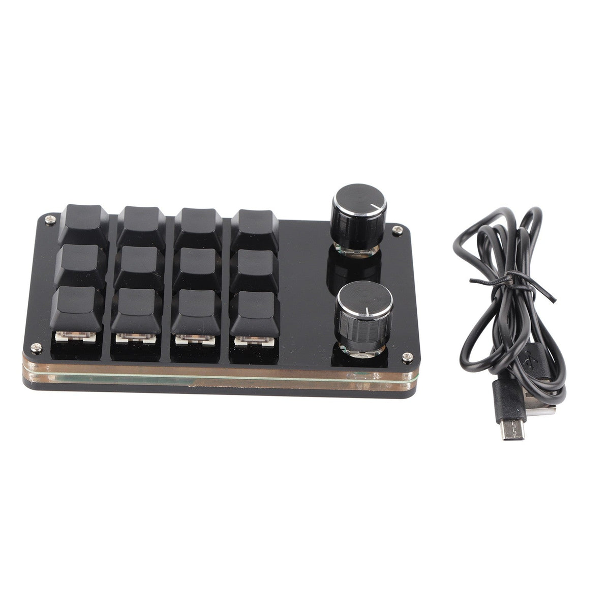 Macro Keyboard Red Switch Macro Keyboard Plug and Play Ergonomic Customized Knobs USB Mini Keypad for Desktop PC USB Mini Keypad