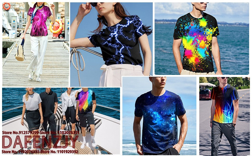 New Fashion Summer Cool 3d Suit Tuxedo Pattern Print Tshirt Men and Women Wear Casual Short-sleeved T-shirt