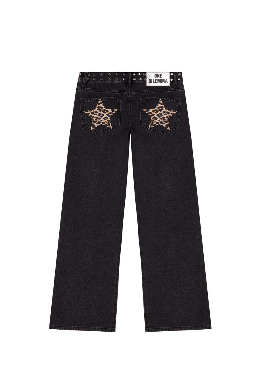Y2K Women's Straight Leg Jeans Personalized Lucky Star Texture Retro Baggy Jeans Stylish High Street Willow Nail Low Waist Jeans