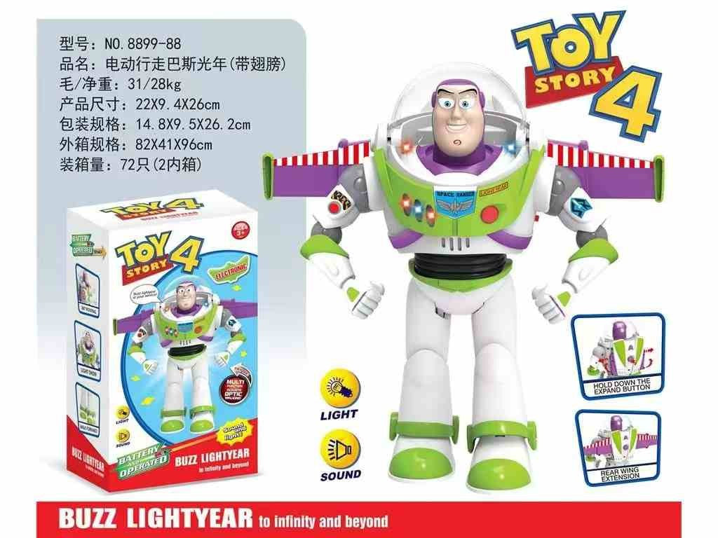 Toy Story Buzz Lightyear Model Toys Pixar Electric Walking Robot Doll Action Figure Toy Birthday Gift Toys Model For Children