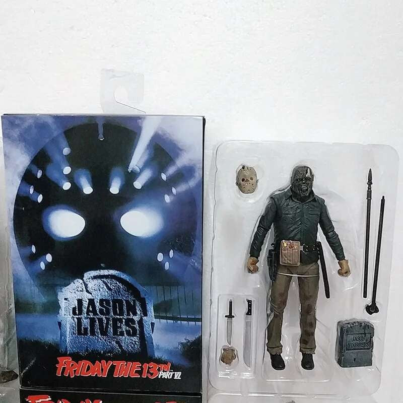 The 13th Figure Toys NECA Friday Freddy Jason Voorhees Blood Action Figure Jason Collectible Model Christmas Halloween Gifts