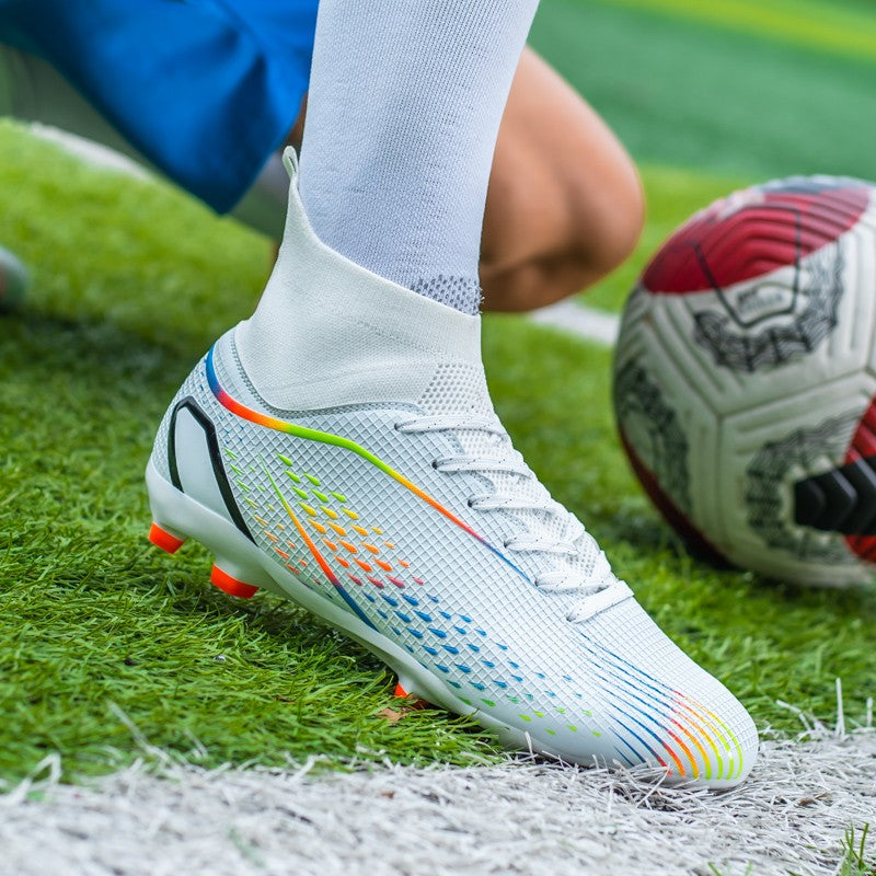MenOutdoor Football Boots Professional Training Soccer Shoes Soccer Cleats Turf Futsal Match Grass Unisex Non-slip Breathable