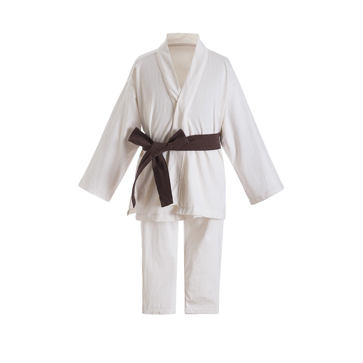 Luke Skywalker 2-Piece Set, Brown Jedi Costume Cloak Robe Boys Child Jedi Cosplay Luke Skywalker Party Outfit rey princess leia