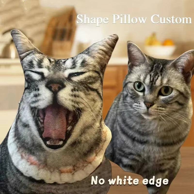 Winter New Photo Custom Pillow 3D-Printed Pet Dog Cat Cushion Cartoon Animal Pillow Sofa Bed Decors Unique Birthday Gifts