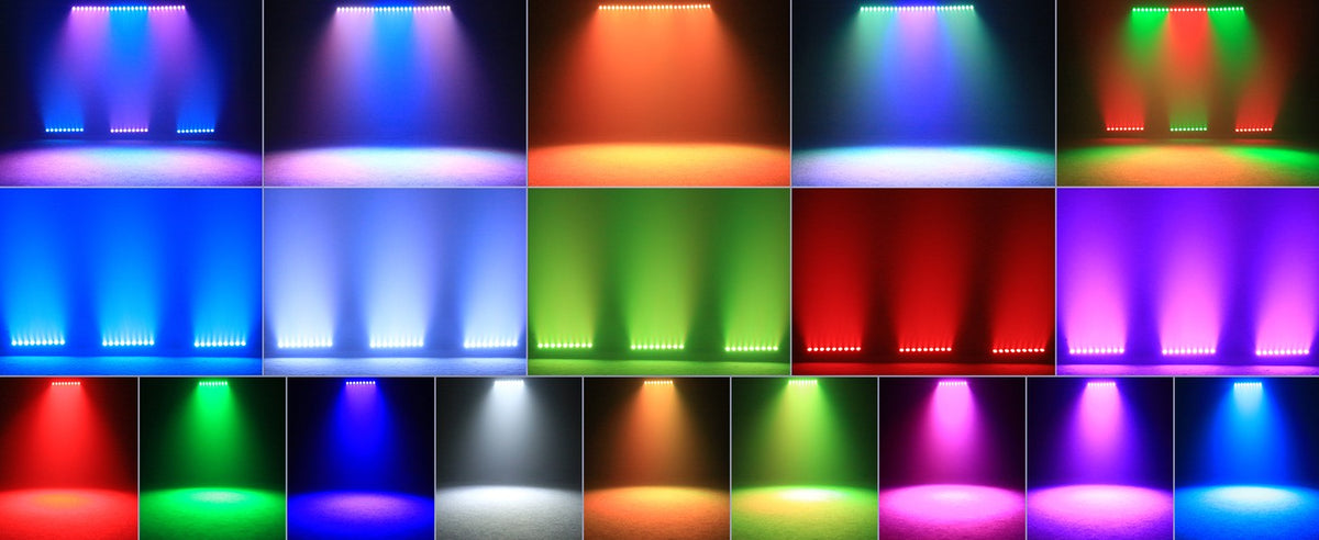 4PCS 9LEDs RGBW 4IN1 DMX Wall Wash Lamp DJ Disco Party Stage Light Effect for Concert Wedding Theater Xmas Live Show Bar Club