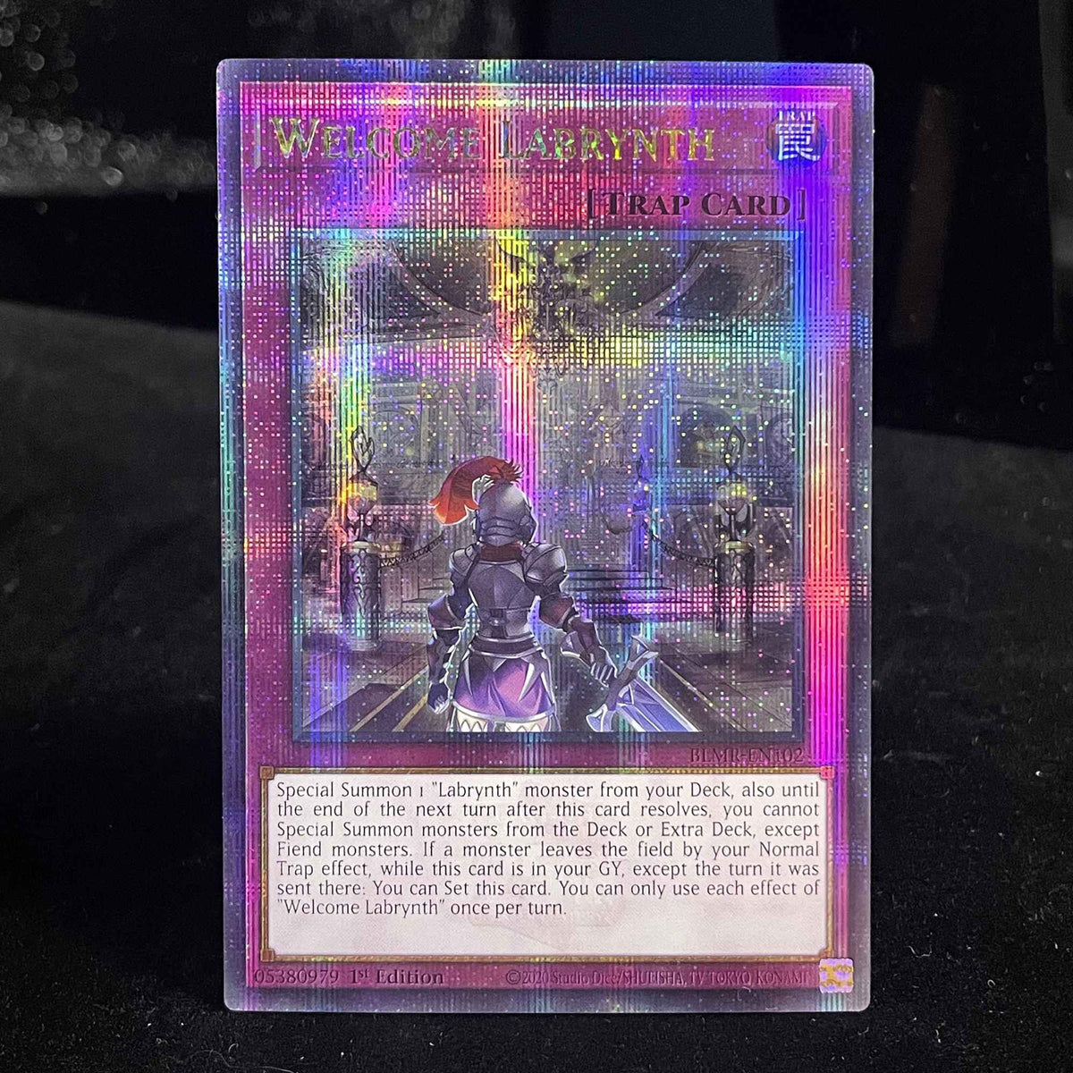 YuGiOh!! QCSCR FOIL Card BLMR Series DARK ARMED DRAGON/I:P MASQUERENA/SUPER POLYMERIZATION/WELCOME LABRYNTH YGO TCG 1st Edition