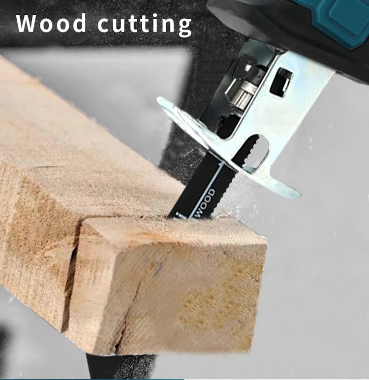 Makita-Brushless Cordless Reciprocating Saw, Electric Power Tool, Portable, Wood, Metal Pipe, Cutting Chain Saw, 18V, ML-505