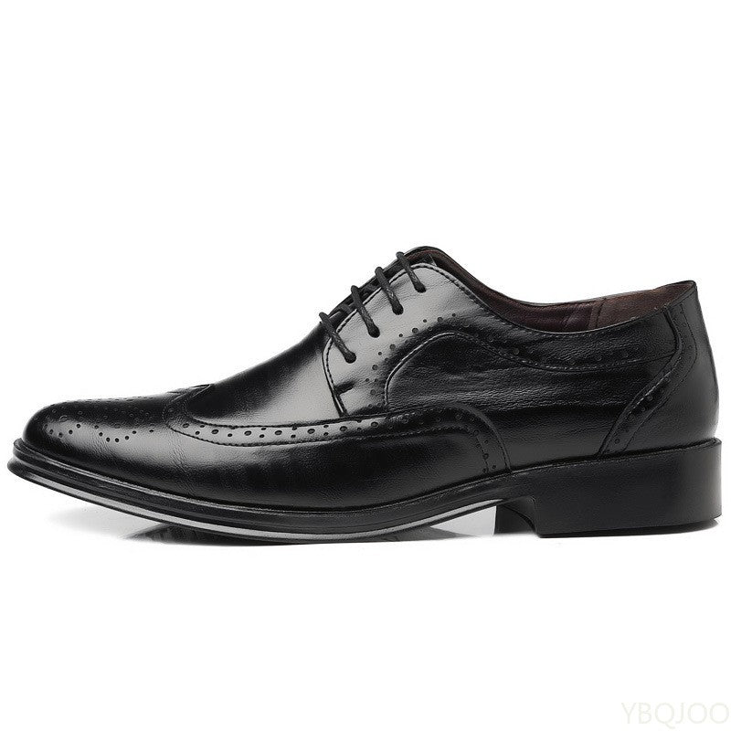 Large size fashionable men's office formal shoes low cut daily comfortable pointed multifunctional men's wedding men's shoes