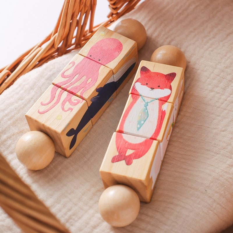 1pc Wooden Montessori Toy Hand bell Toy Baby Mobile Musical Rattle Toy Children Stroller Classic Educational Toys Kid Gifts