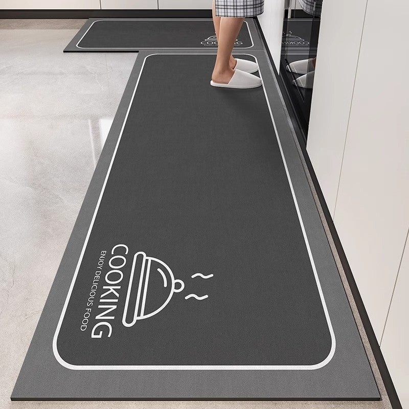 VIMAKA Minimalist Diatomite Bath Mat - Non-Slip Kitchen Floor Pad, Quick Dry Rug, Water & Stain Resistant, Eco-Friendly Design